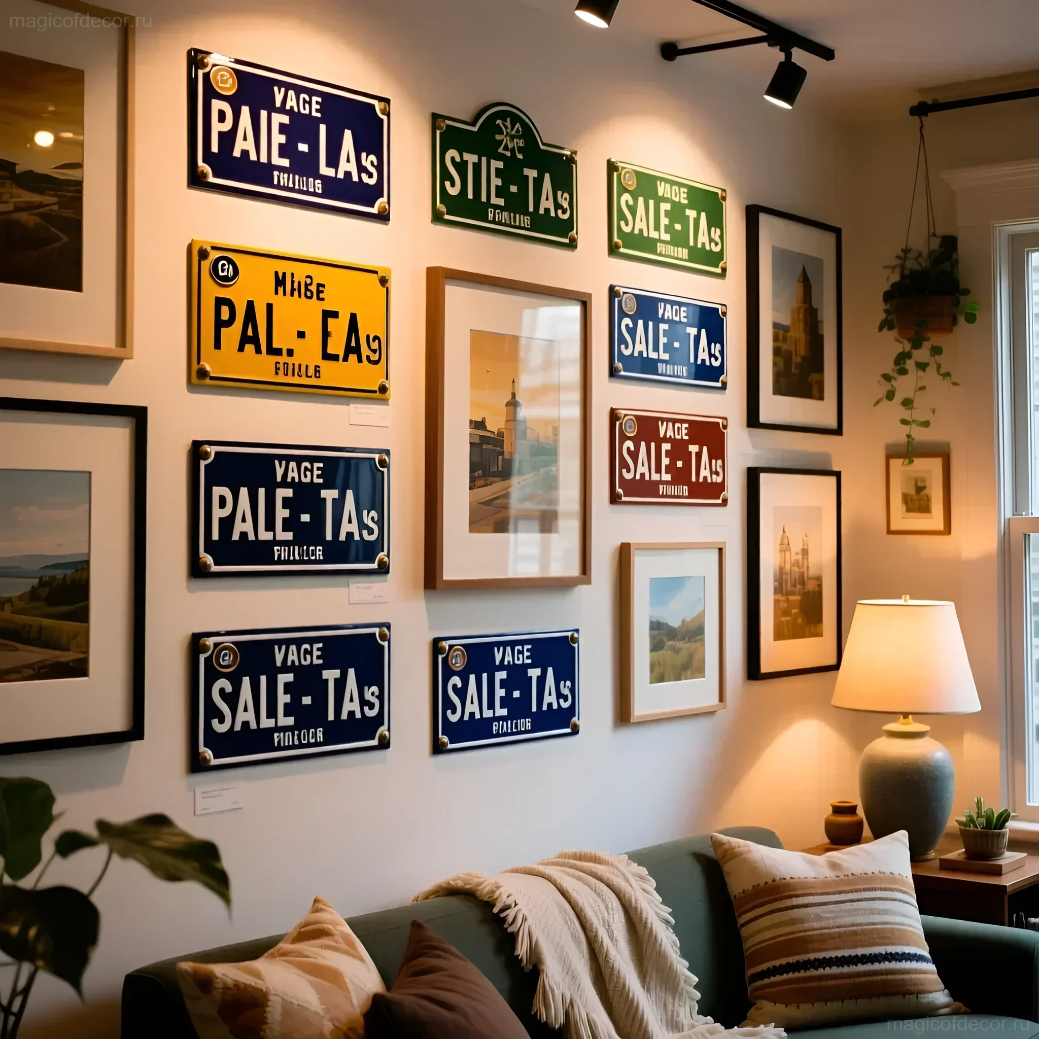 Изображение раздела 'Вдохновение: галерея красивых табличек для вашего дома 🌸' в статье про Табличка с названием улицы и номером дома: создаем