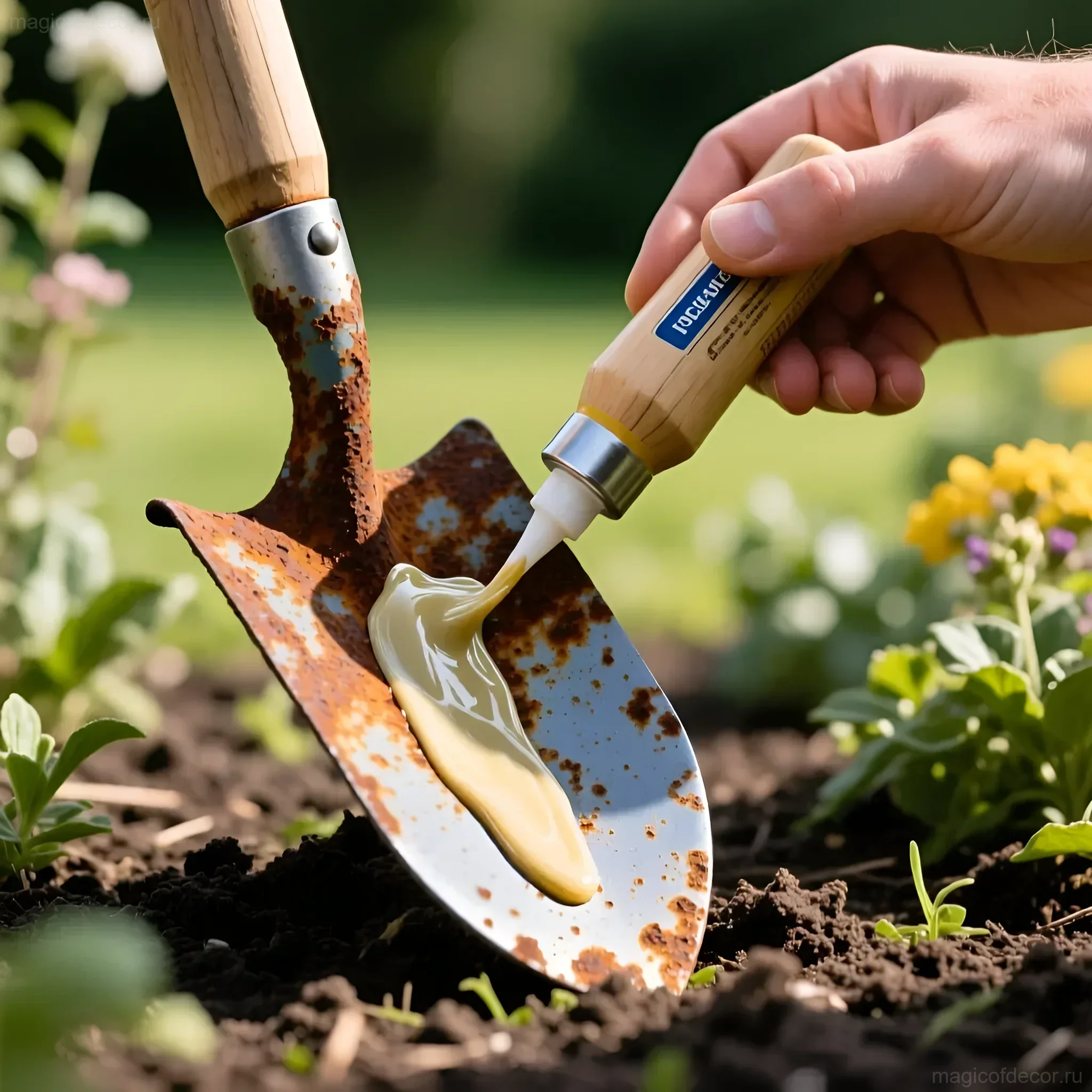 Изображение раздела 'Советы эксперта: как защитить инструменты от коррозии и продлить срок службы декора' в статье про Декор из старых инструментов: превращаем грабли, л
